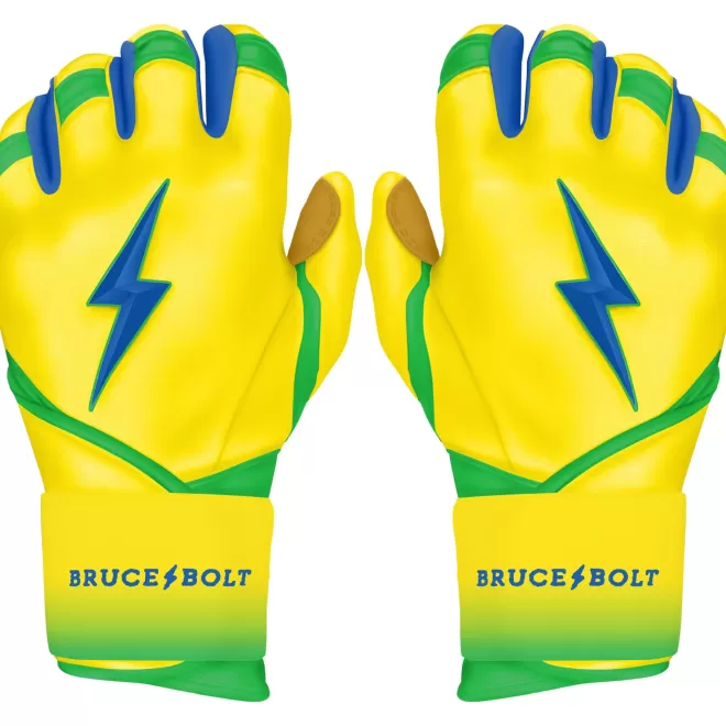 New Coach RAC Limited Edition Long Cuff Batting Gloves Specialty | Yellow