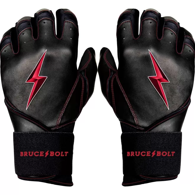 Store Creator Series Long Cuff Batting Gloves Black | Red