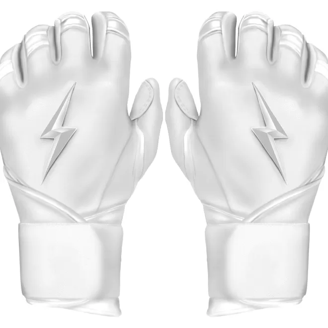 Discount Creator Series Long Cuff Batting Gloves White | Batting Gloves