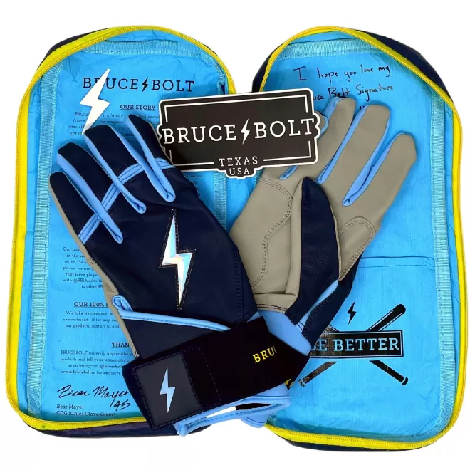 New Creator Series Long Cuff Batting Gloves Specialty | Blue