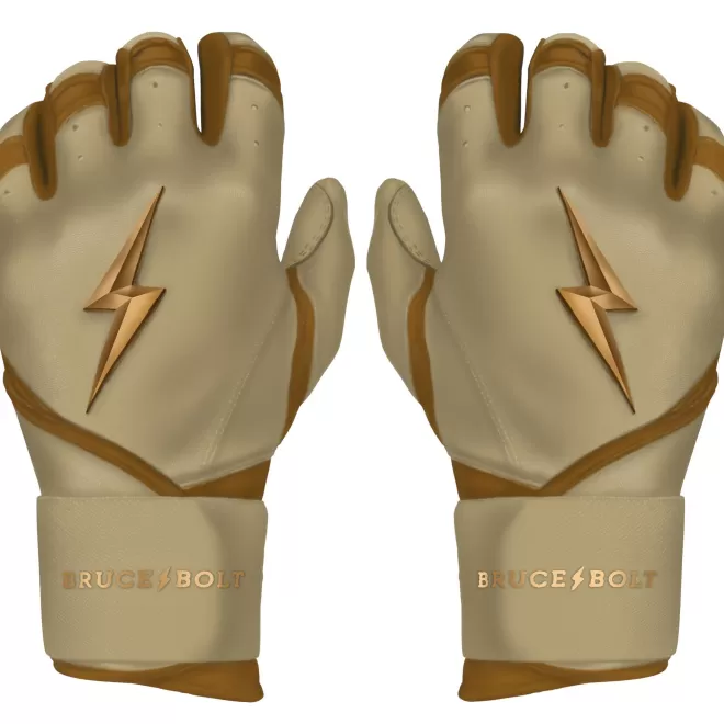 Hot GOLD Series Long Cuff Batting Gloves Specialty | Gold