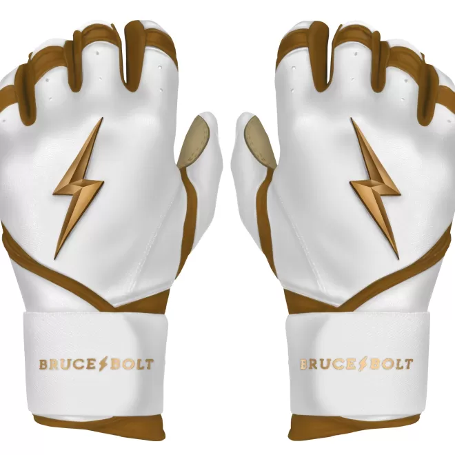 Hot GOLD Series Long Cuff Batting Gloves Specialty | Gold