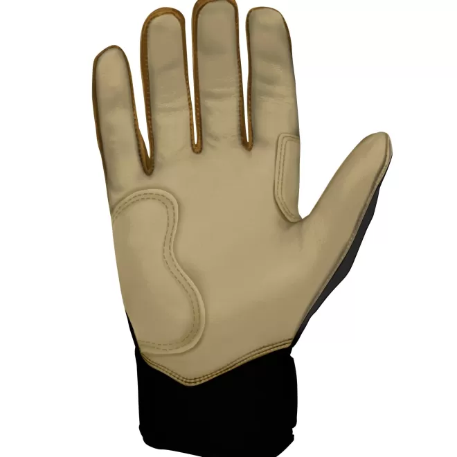 Sale GOLD SERIES Short Cuff Batting Gloves Specialty | Black