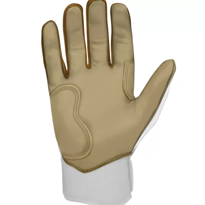 Outlet GOLD Series Short Cuff Batting Gloves Specialty | White