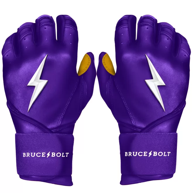 New Long Cuff Batting Gloves Purple | Batting Gloves