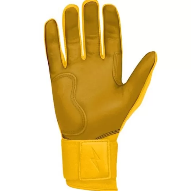 Sale Long Cuff Batting Gloves Yellow | Batting Gloves