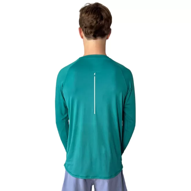 Cheap Long Sleeve Performance T-Shirt With Reflective Bolt Performance Tees