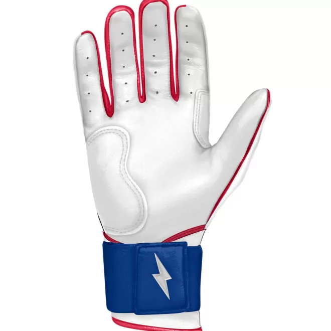 New NIMMO Series Long Cuff Batting Gloves Specialty | White