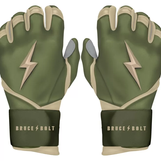 Outlet Patriot Series Long Cuff Batting Gloves Specialty | Green