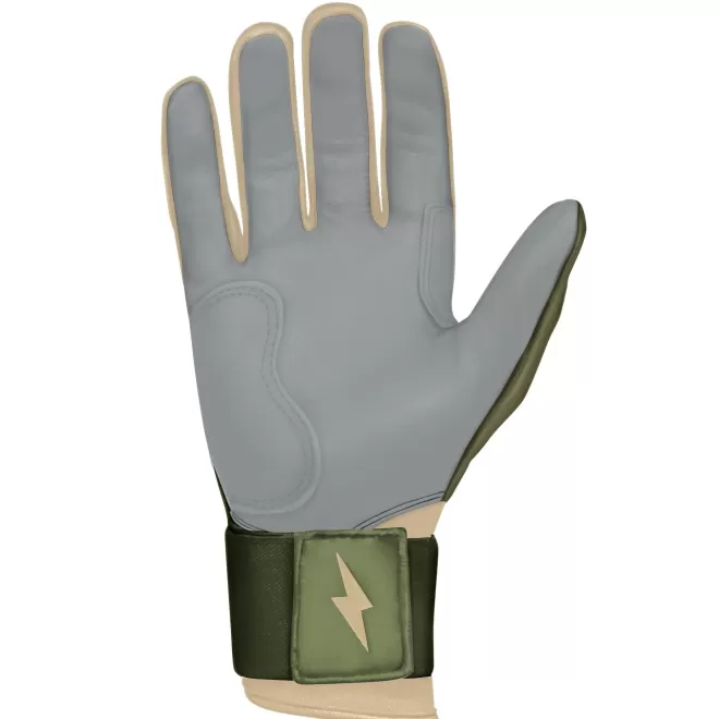 Outlet Patriot Series Long Cuff Batting Gloves Specialty | Green