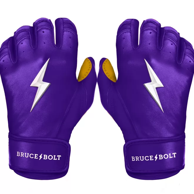 New Short Cuff Batting Gloves Purple | Batting Gloves