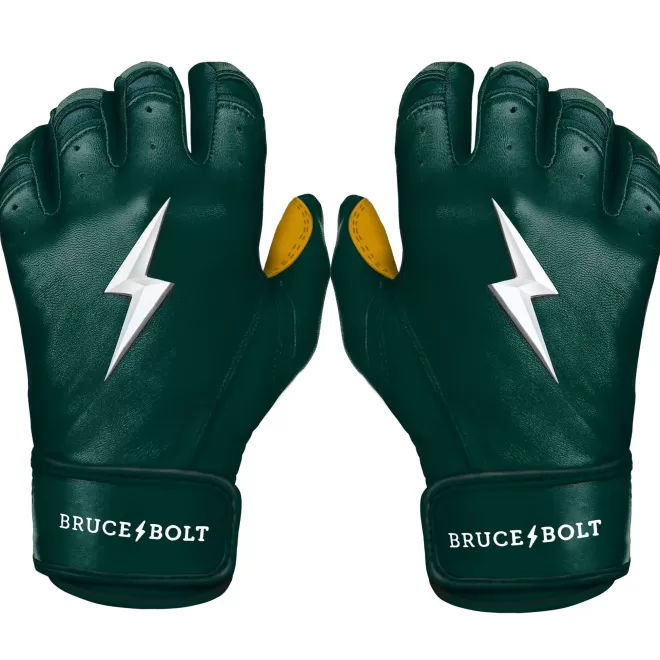 Discount Short Cuff Batting Gloves Green | Batting Gloves