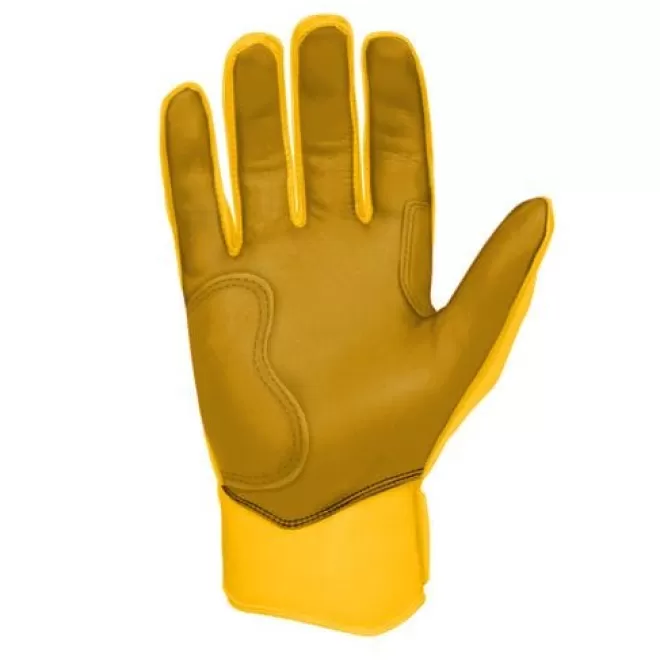 Fashion Short Cuff Batting Gloves Yellow | Batting Gloves