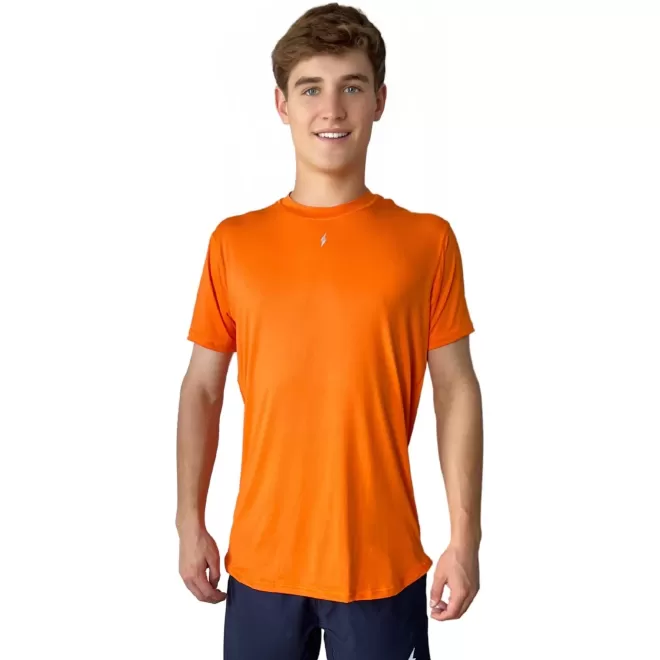 Sale Short Sleeve Performance T-Shirt With Reflective Bolt Performance Tees