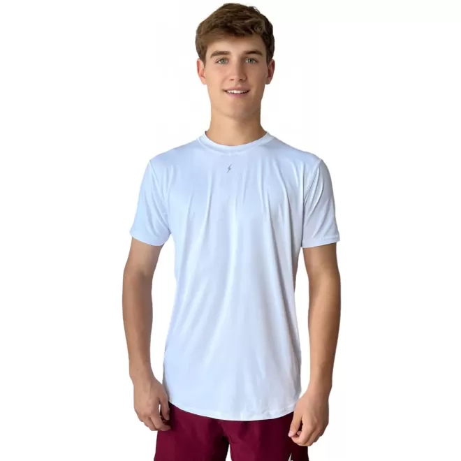 Best Sale Short Sleeve Performance T-Shirt With Reflective Bolt Performance Tees