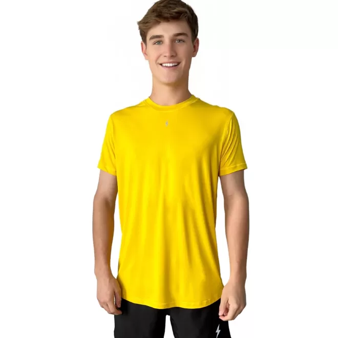 Cheap Short Sleeve Performance T-Shirt With Reflective Bolt Performance Tees