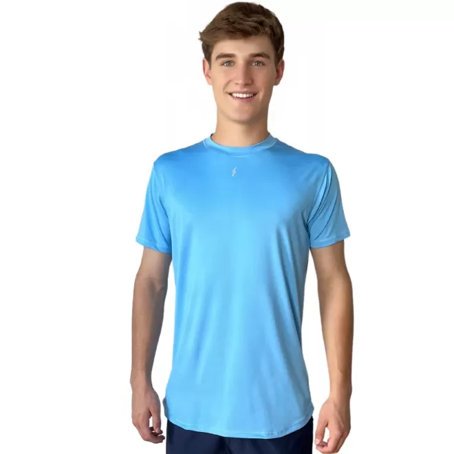 Outlet Short Sleeve Performance T-Shirt With Reflective Bolt Performance Tees