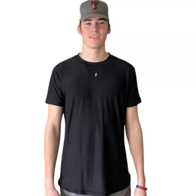 Flash Sale Short Sleeve Performance T-Shirt With Reflective Bolt Performance Tees