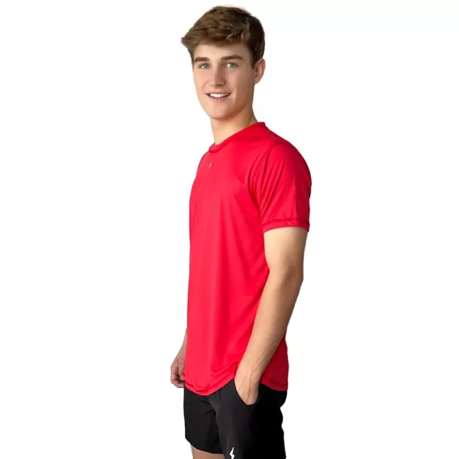 Online Short Sleeve Performance T-Shirt With Reflective Bolt Performance Tees